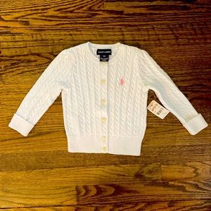 Ralph Lauren girls button up sweater